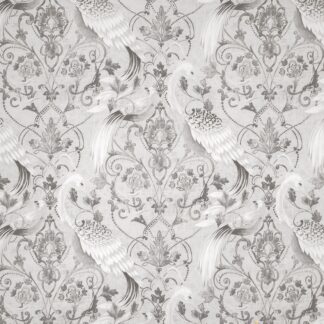 TREGARON Silver - Laura Ashley Curtain Fabric